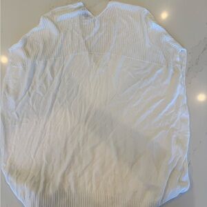 Vince White V-Neck Sweater Classic Knit